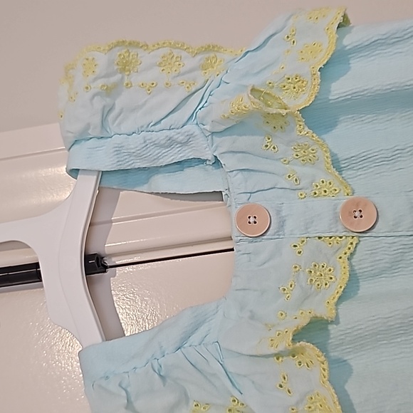 12 18m romper jessica Simpson ruffle eyelets - Picture 3 of 5